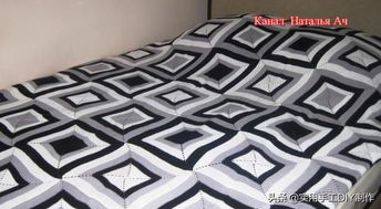 针织作品 壮观的床上用品四件套,一件件全是大工程啊