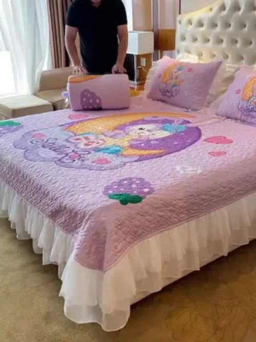 秋冬新品,a类针织被子四件套,开启懒人模式,不需要套被套直接用,直接洗,麻麻再也不用担心宝宝不喜欢盖被子了 家纺床上用品